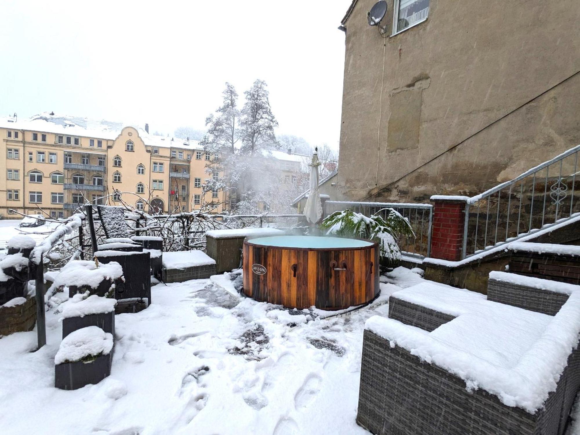 Hw3 - Urlaubsmagie - Helle, Grosse Wohnung Mit Pool เซบนิทซ์ ภายนอก รูปภาพ