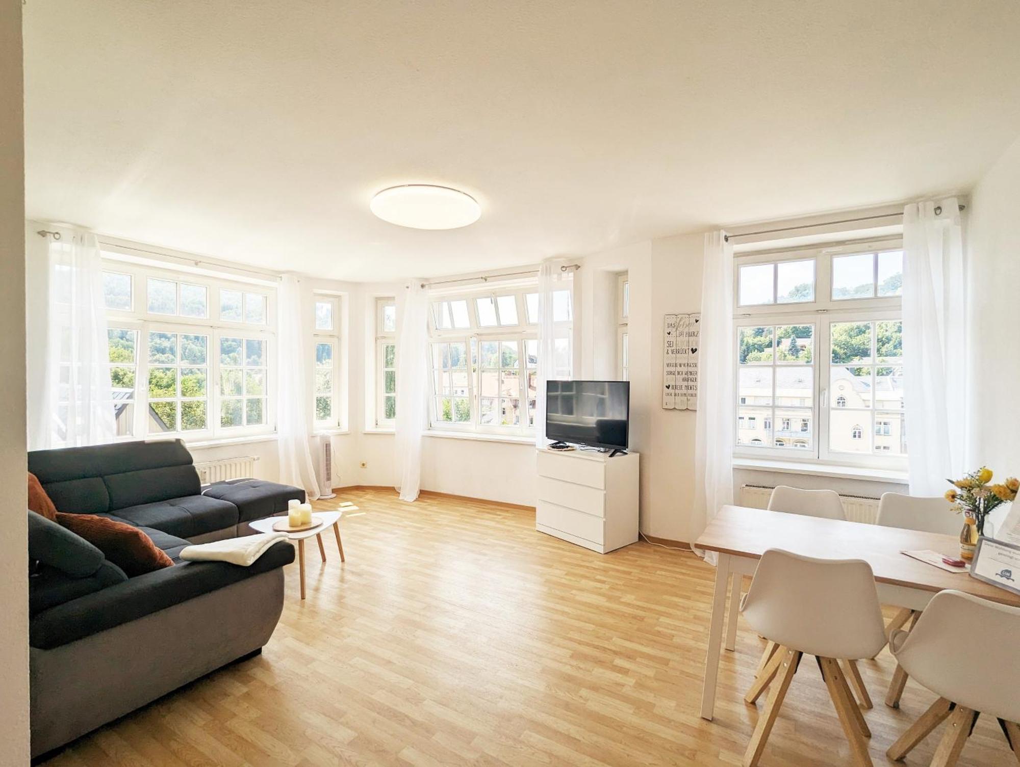 Hw3 - Urlaubsmagie - Helle, Grosse Wohnung Mit Pool เซบนิทซ์ ภายนอก รูปภาพ